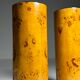 Burl wood veneered columns 20th century