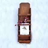 Old wall shelf for postcards or mail