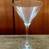 Six Cristal d'Arques martini cocktail glasses