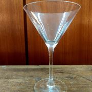 Six Cristal d'Arques martini cocktail glasses