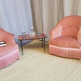 Pair of old toad chairs