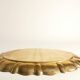 Hollywood Regency Large Oval Brass Tray by Firma Lars Holmström, Sweden 1940's