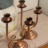 Copper candle holder