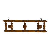 Bamboo-style wooden coat rack