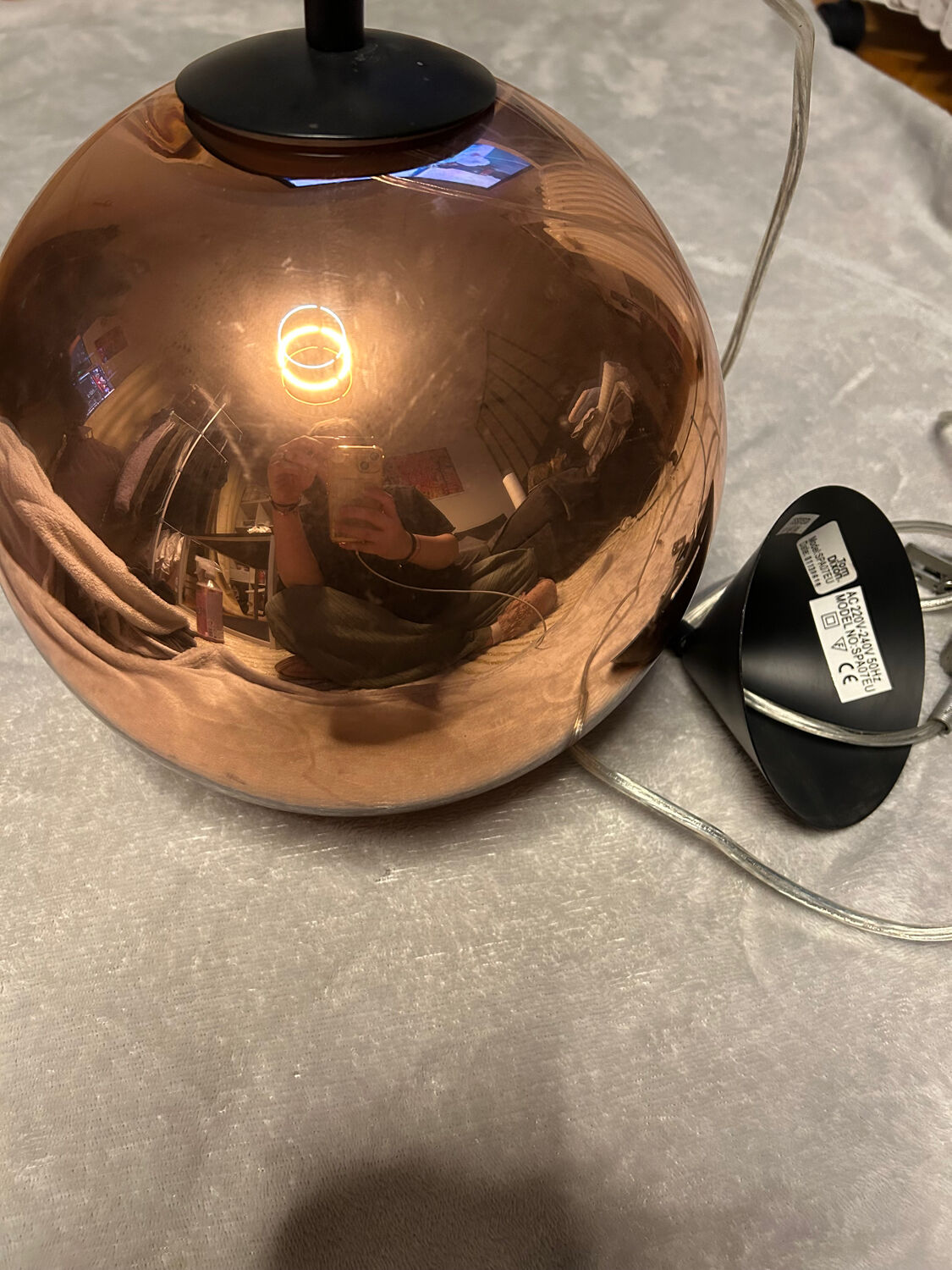 Luminaire plafond Tom Dixon couleur cuivre