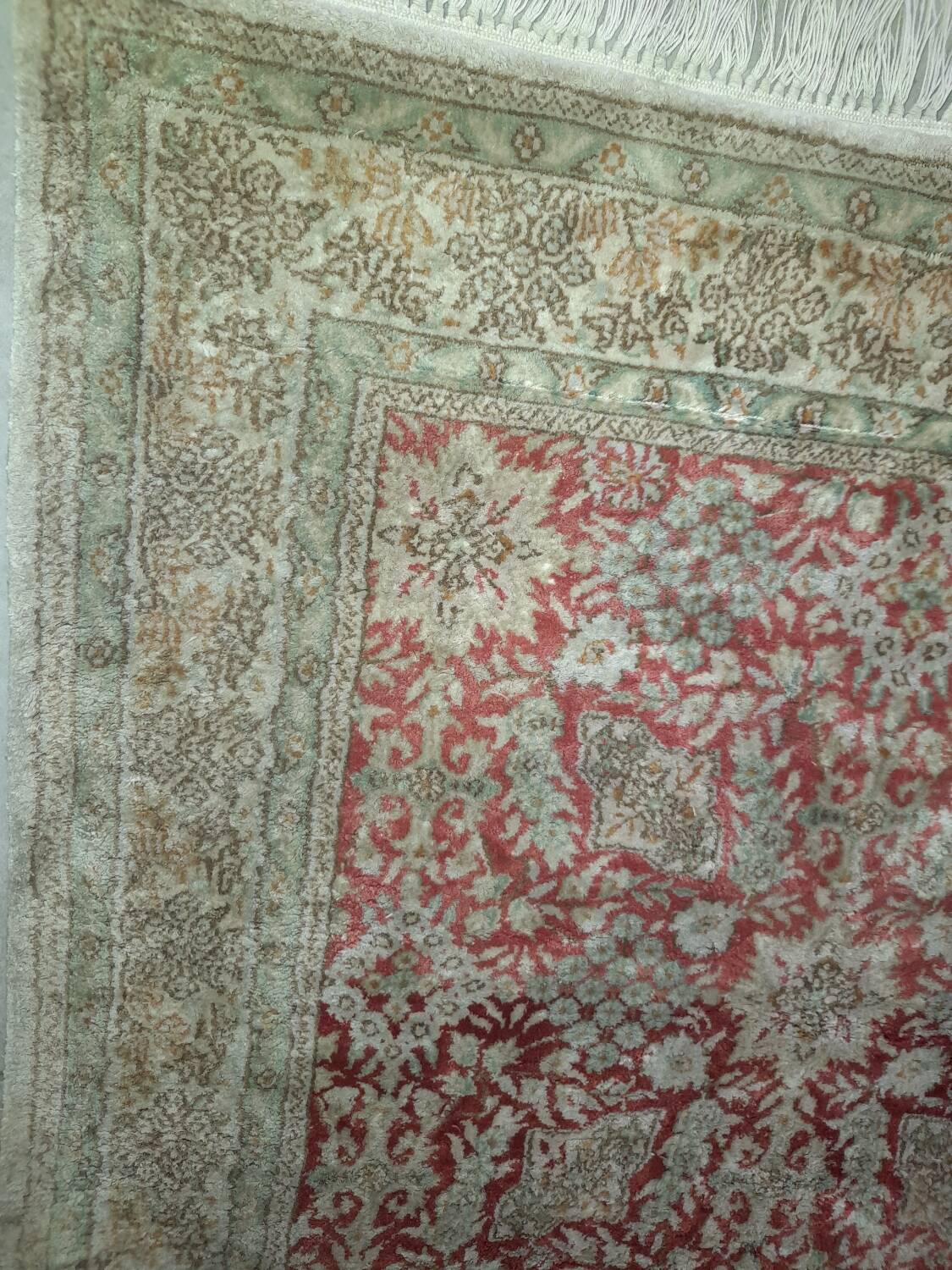 Sublime Oriental Silk Carpet - Hand-Knotted - Persian Design - 124 x 78 cm
