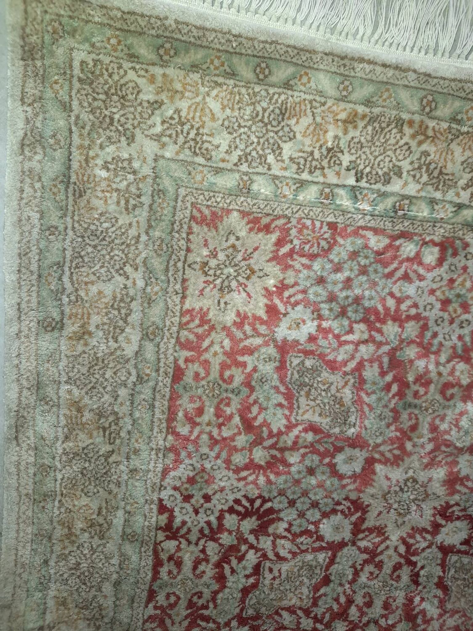 Sublime Oriental Silk Carpet - Hand-Knotted - Persian Design - 124 x 78 cm