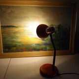 Lampe à poser émaillée vintage années 70