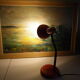 Vintage enamelled table lamp from the 70s
