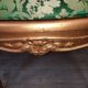 Louis XV-style golden armchair pair