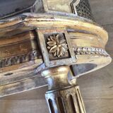 Louis XVI style caned bench