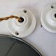 Pair of enamelled suspensions