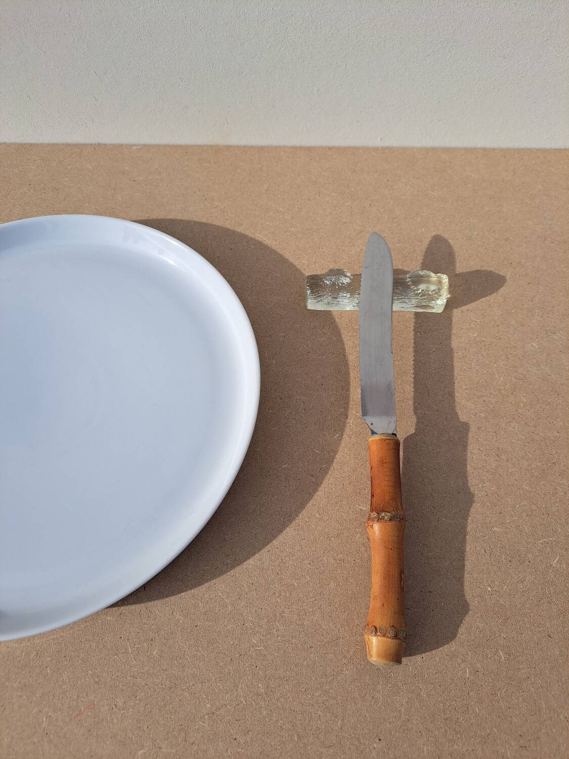 6 Vintage crystal knife holder