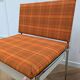 Vintage orange benches from the 70s