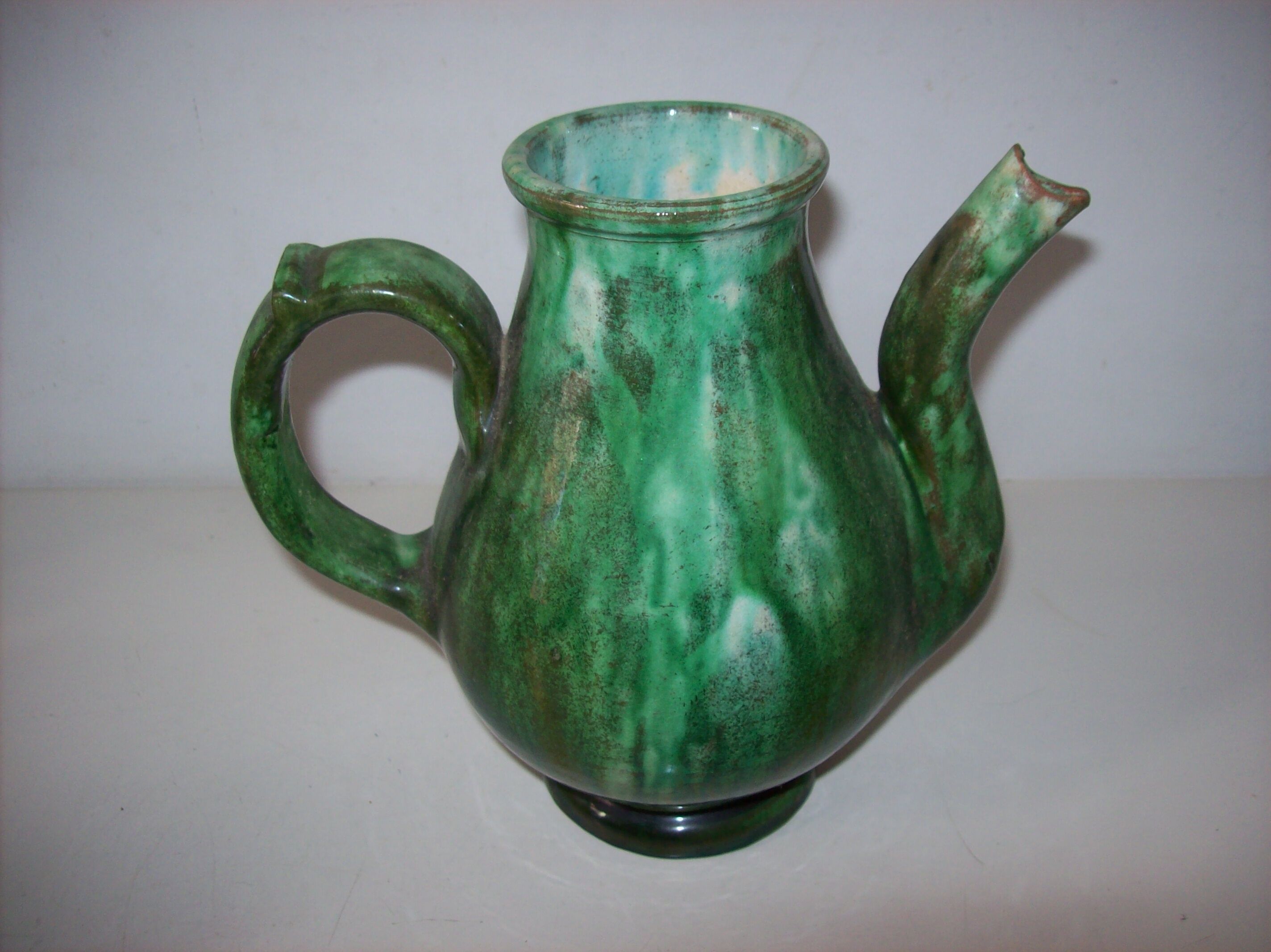 Signed ceramic teapot