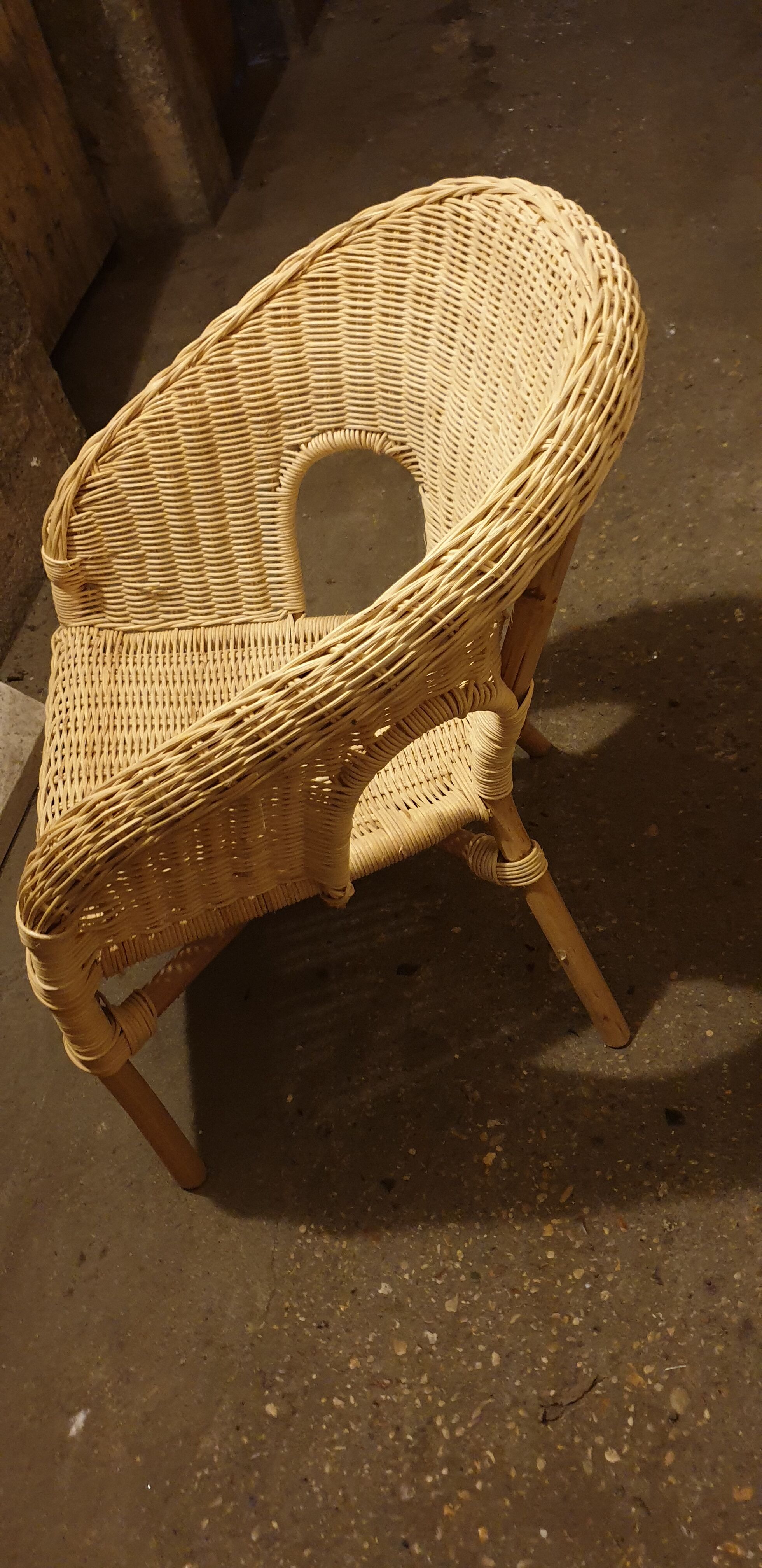 Rattan armchair