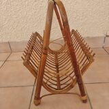 Rattan magazine holder