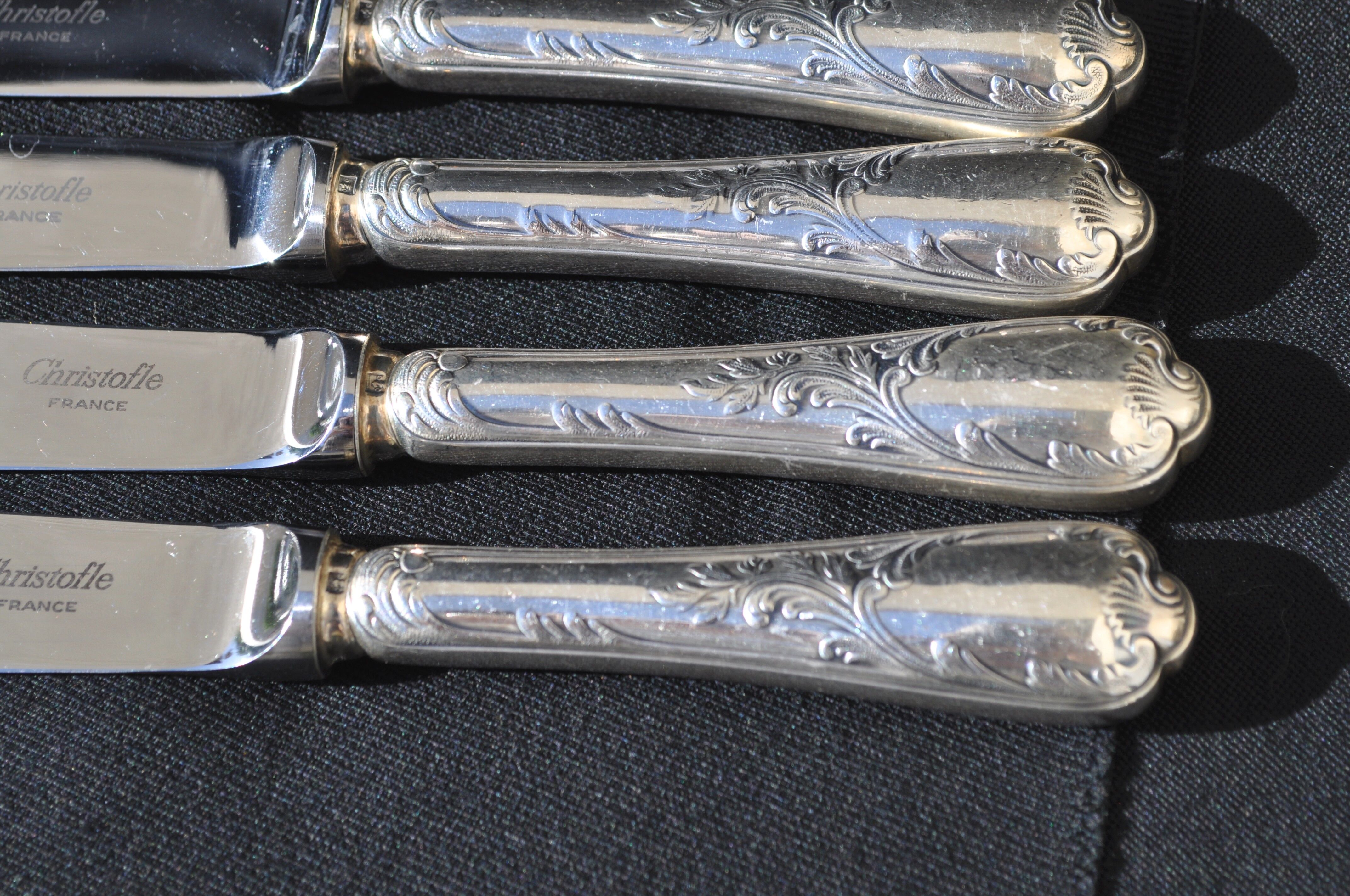 Lot de 6 couteaux Cristofle vintage