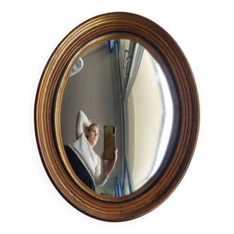 Rare oval witch gold mirror
