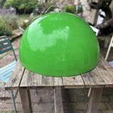 Green metal industrial pendant light
