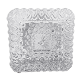 Ceiling lamp or wall lamp in square glass