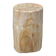 Small side table in white, grey, beige petrified wood H28 D18 - 3330
