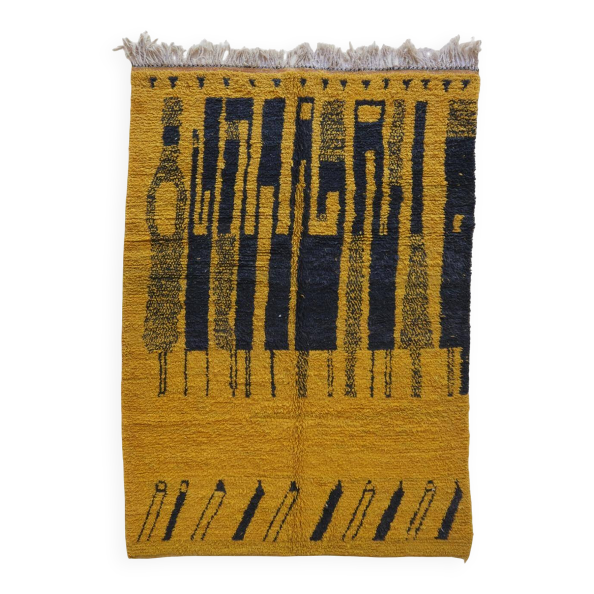 Tapis Jaune Boujad - 297 x 200 cm