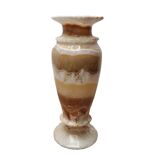 Vintage Large Onyx Marble Vase, 1980s