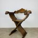 Chaise Florentine Savonarole pliante, bois, style renaissance
