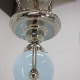 Blue art deco chandelier, 1930s