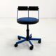 Chaise de bureau ajustable bleu de Bieffeplast, 1980