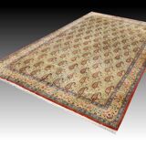 Large Oriental Rug Iran Ghoum, 4.07 x 2.45 M - Kurk Wool, Hand Knotted,