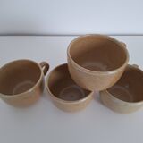 Vintage village stoneware mugs