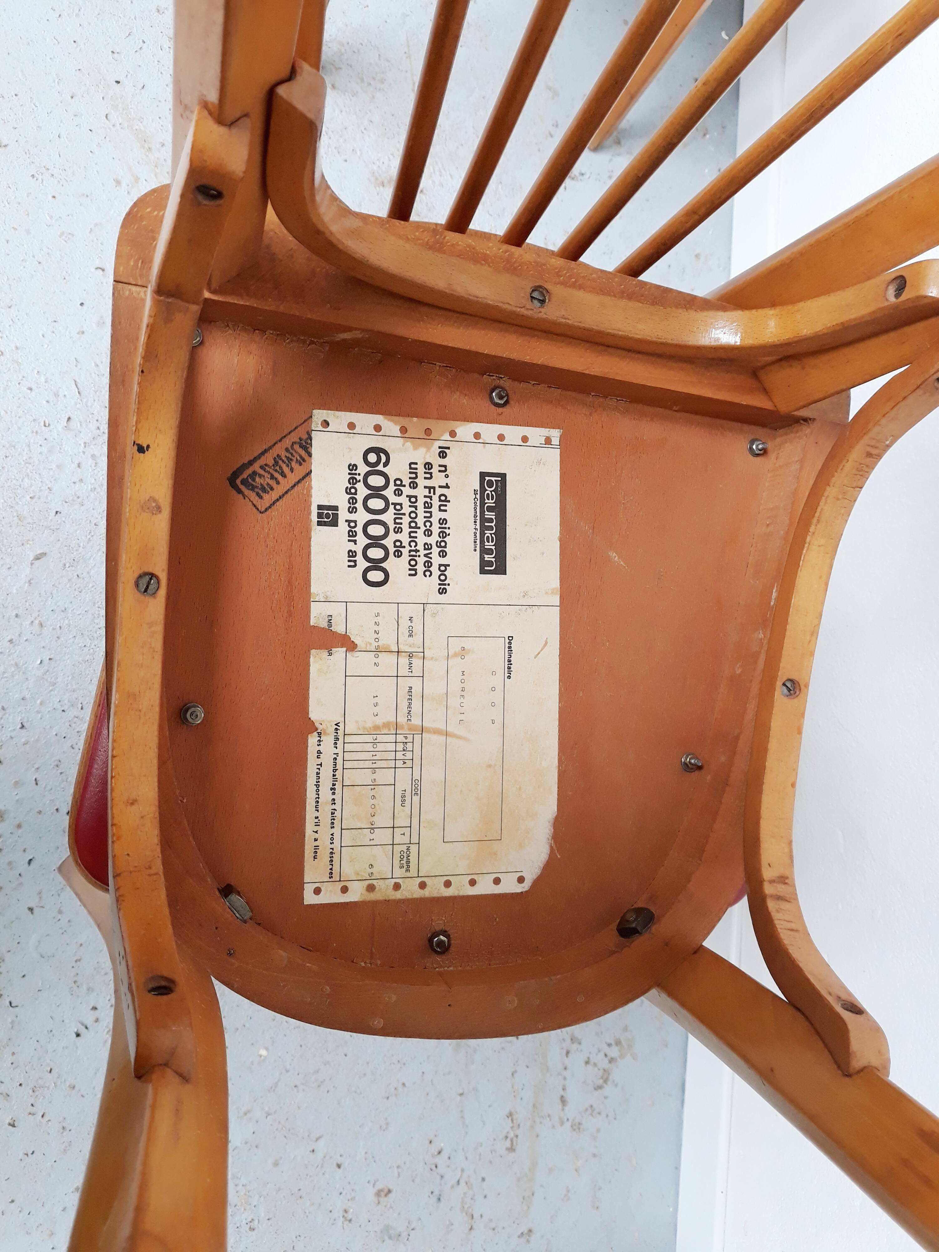 4 vintage bistro chairs Baumann