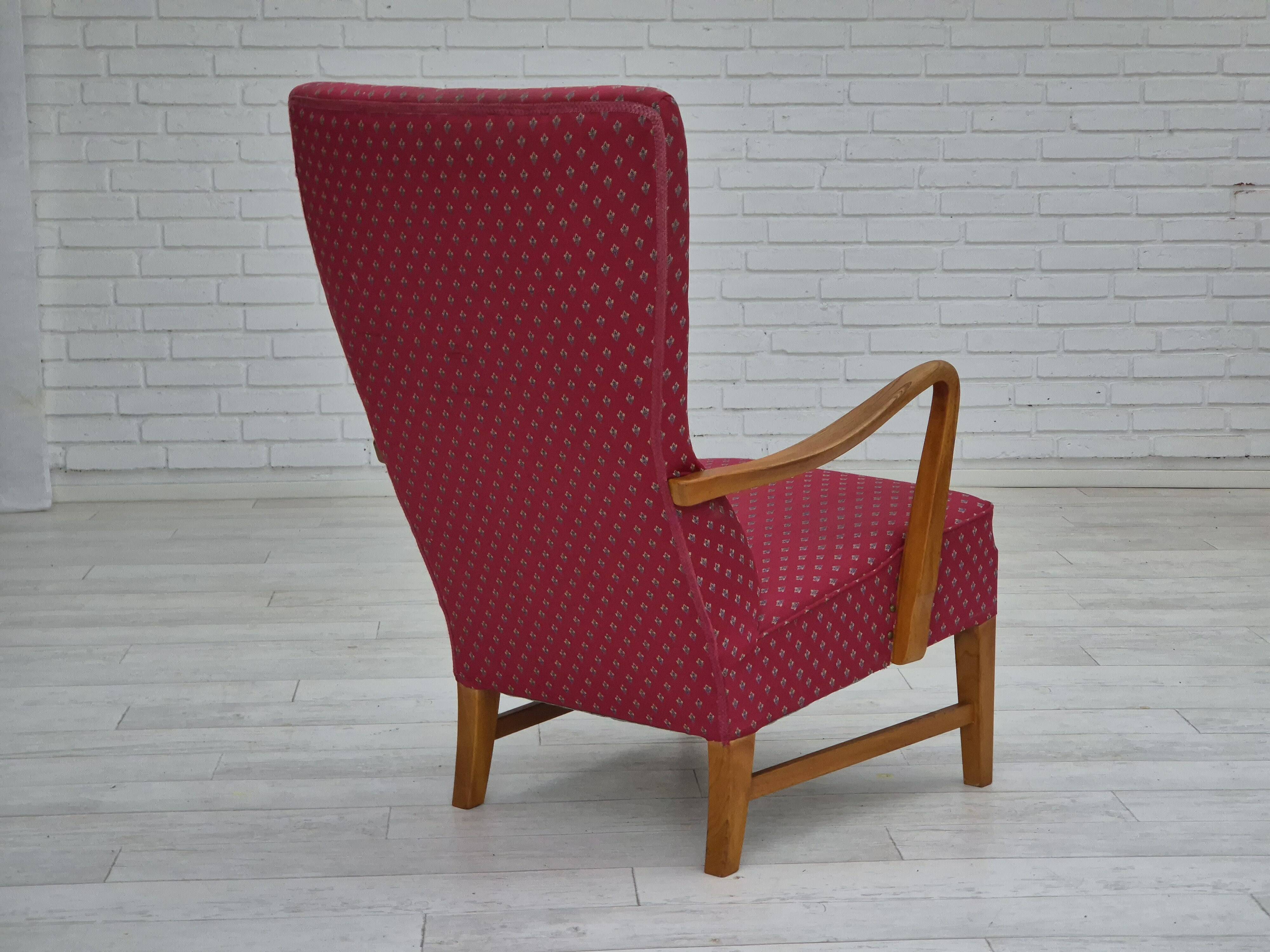1970s, Scandinavian chairr, original very good condition, ash wood.