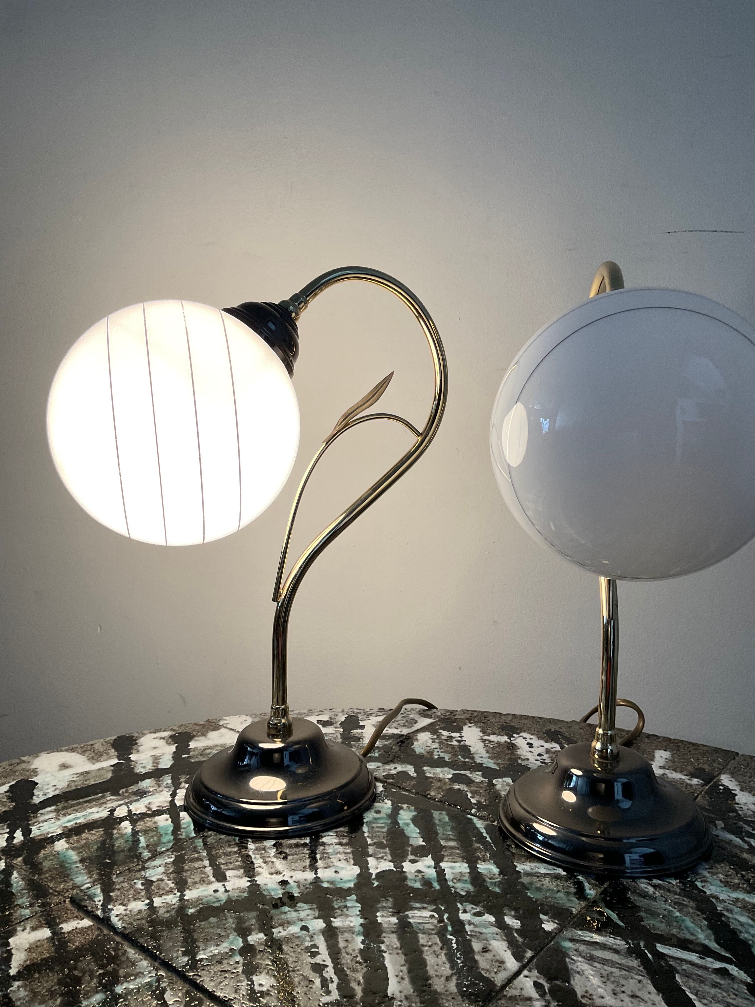 Paire de lampes vintage des années 70