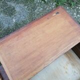 Vintage school desk coffee table with chests