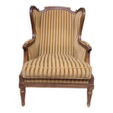 Large Louis XVI style wing chair