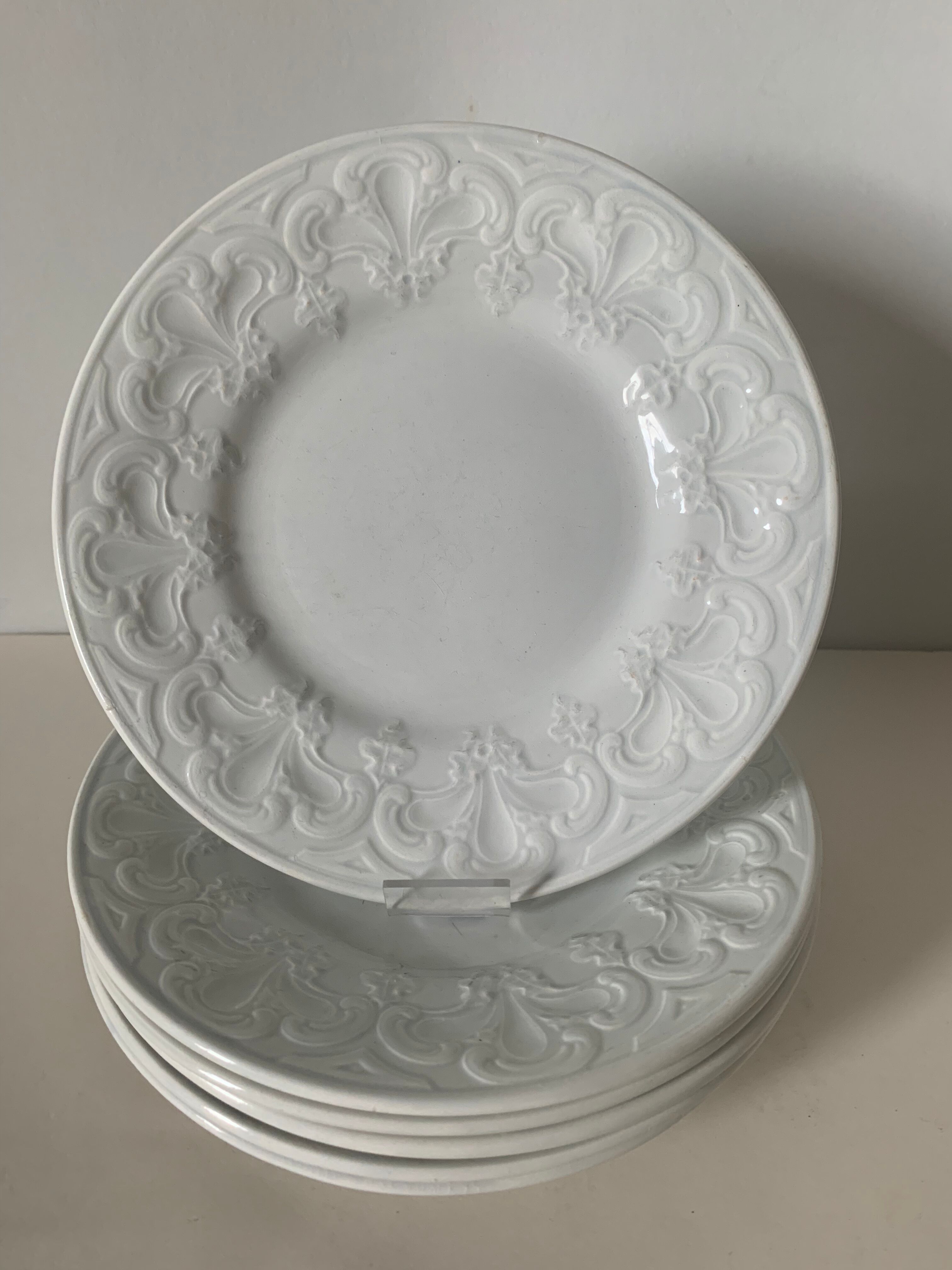 Creil and Montereau dessert plates
