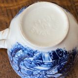 Coffee cup and its English earthenware saucer Mill Stream Johnson Bros