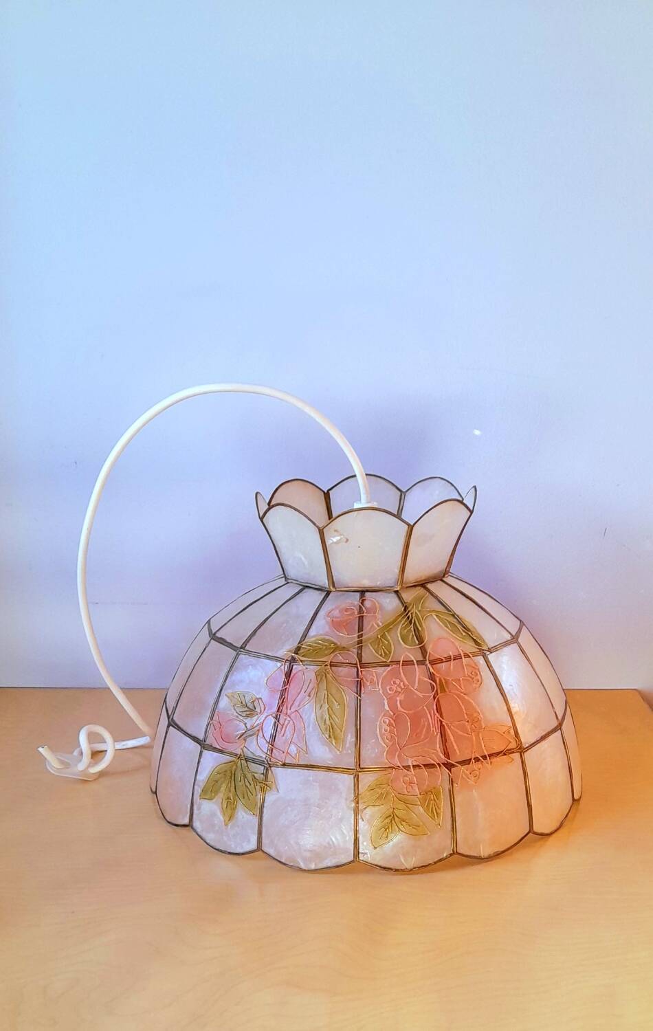 Suspension nacre et laiton 60s