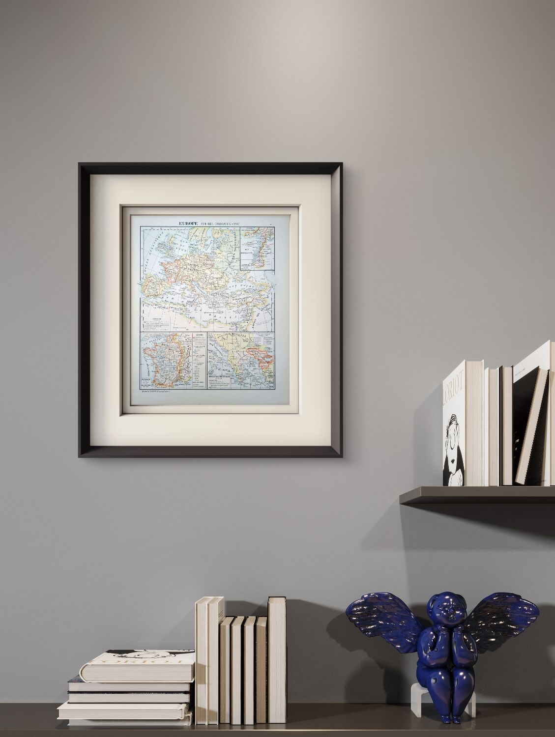 Printed in 1900, Europe in 1270. Original Authentic Vintage.