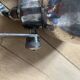 vintage silver-plated metal wall light