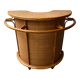 Meuble bar bambou et rotin