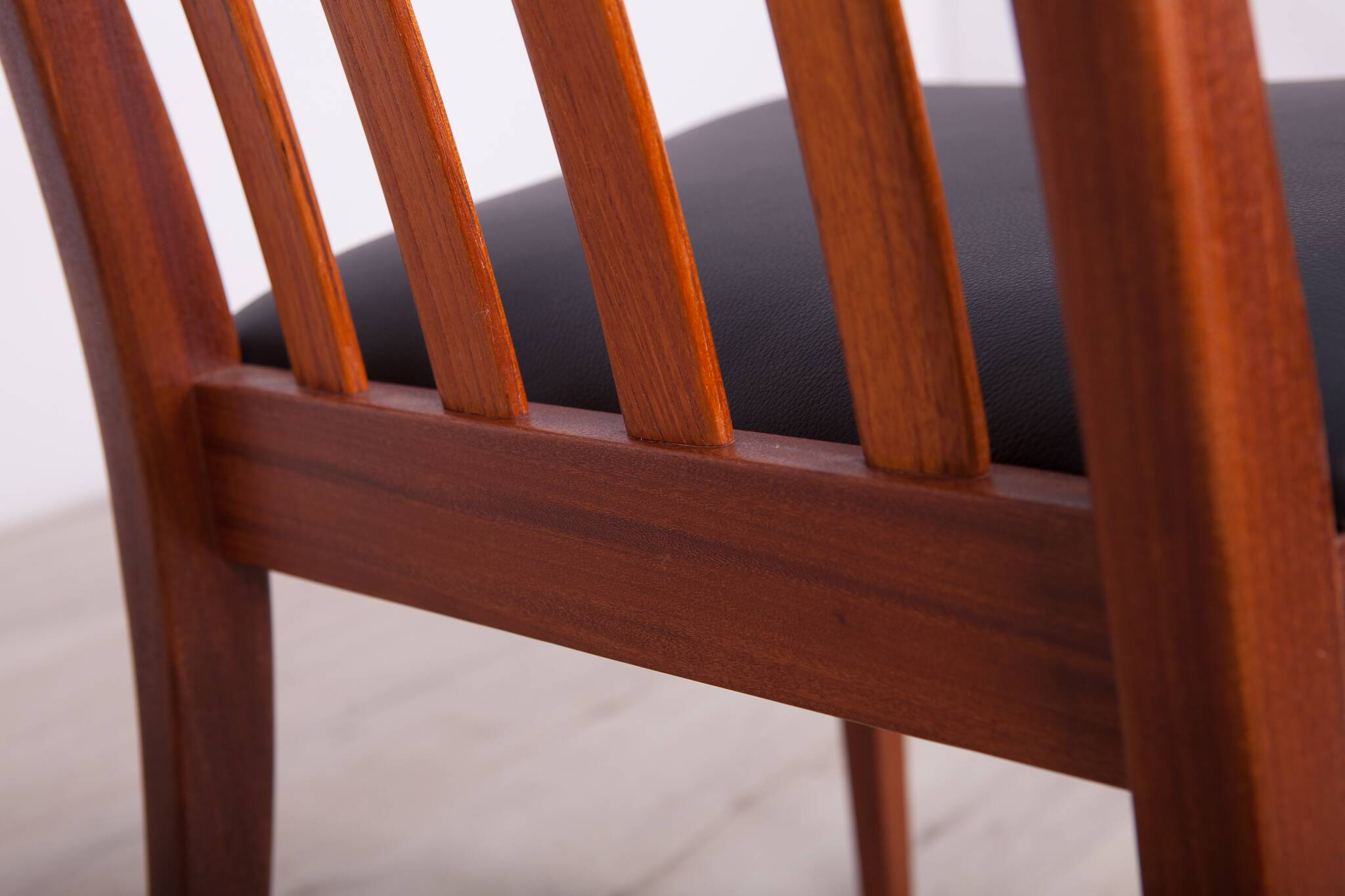 Leather and Teak Dining Chairs by Leslie Dandy for G-Plan, 1960s, Set of 6