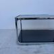 Chrome and smoked glass coffee table from the 1970s.