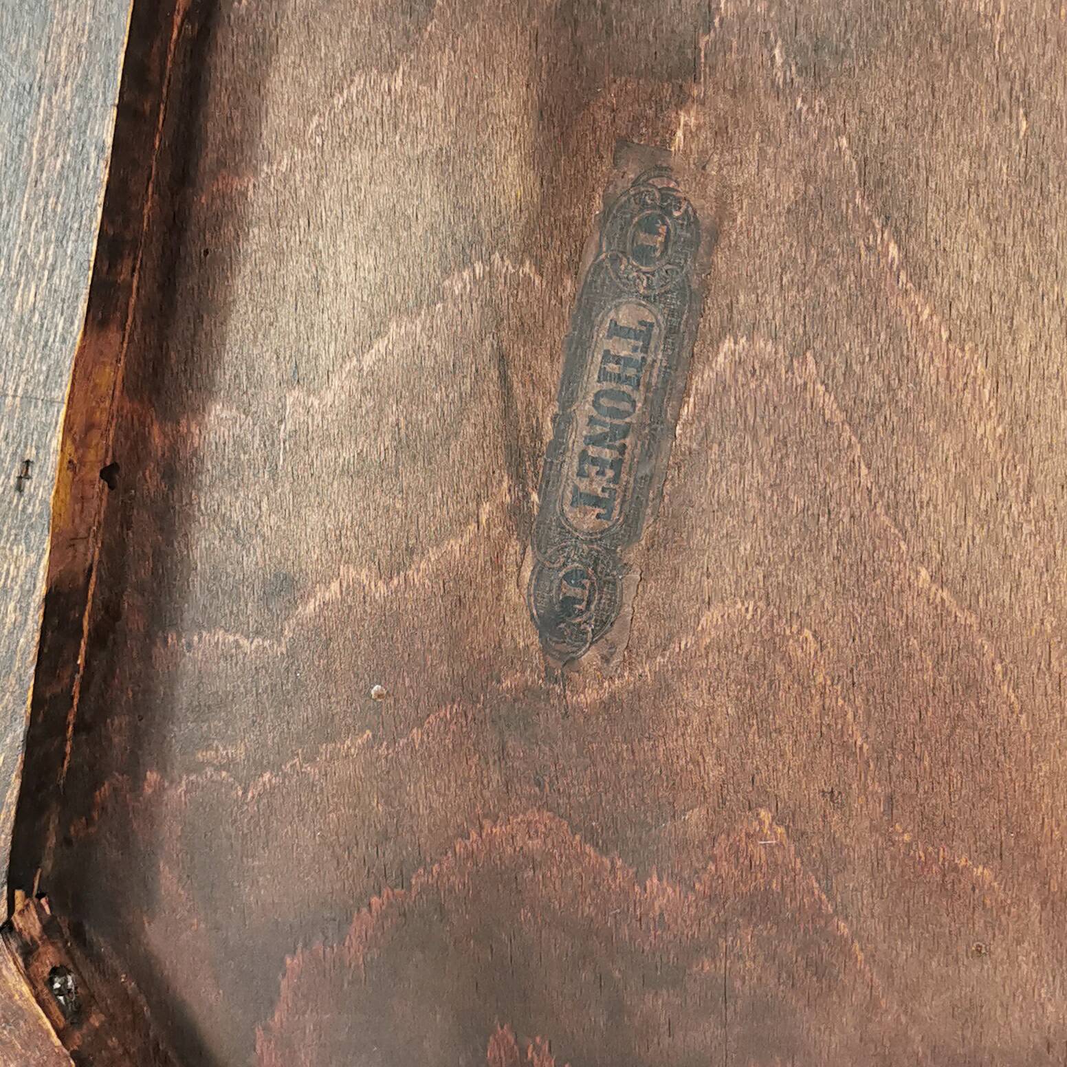 Pair of wooden Art Deco chairs, Thonet, Germany, 1930s.