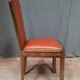 Series of 6 art deco chairs