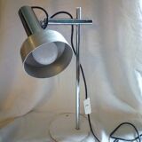 Desk lamp from the 1970s stainless steel and brushed aluminum