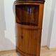 Biedermeier Corner Cabinet, Cherry Veneer, Ebony Inlay, South Germany circa 1820